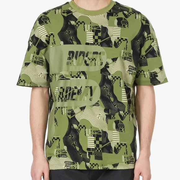 Fila VR46 Oversized Riders Academy Graphic Green T-Shirt Size XS - Picture 1 of 12